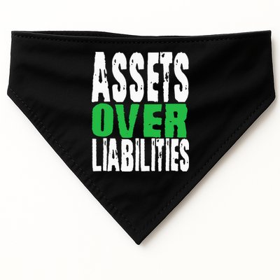 Investor Stocks Flipping Houses Assets Over Liabilities USA-Made Doggie Bandana