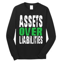 Investor Stocks Flipping Houses Assets Over Liabilities Long Sleeve Shirt