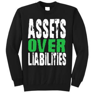 Investor Stocks Flipping Houses Assets Over Liabilities Sweatshirt