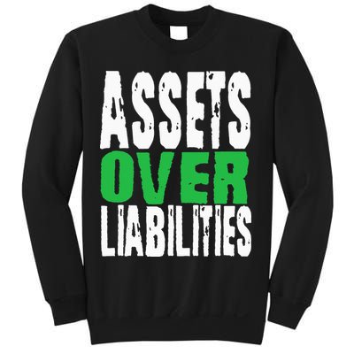 Investor Stocks Flipping Houses Assets Over Liabilities Sweatshirt