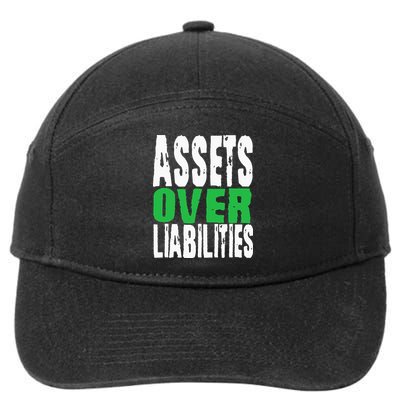 Investor Stocks Flipping Houses Assets Over Liabilities 7-Panel Snapback Hat