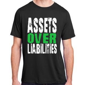 Investor Stocks Flipping Houses Assets Over Liabilities Adult ChromaSoft Performance T-Shirt