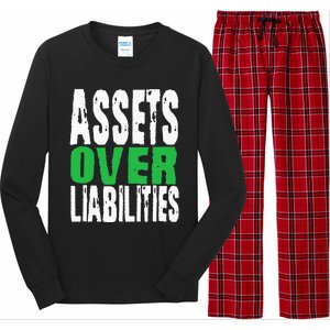 Investor Stocks Flipping Houses Assets Over Liabilities Long Sleeve Pajama Set