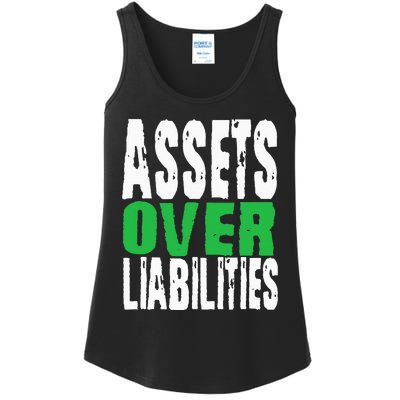 Investor Stocks Flipping Houses Assets Over Liabilities Ladies Essential Tank