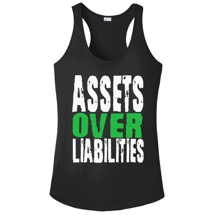 Investor Stocks Flipping Houses Assets Over Liabilities Ladies PosiCharge Competitor Racerback Tank