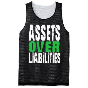 Investor Stocks Flipping Houses Assets Over Liabilities Mesh Reversible Basketball Jersey Tank