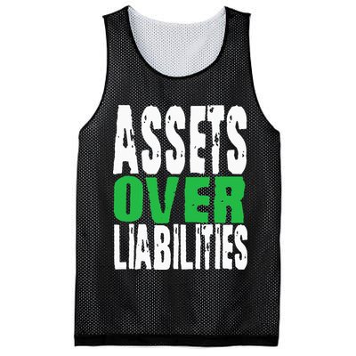 Investor Stocks Flipping Houses Assets Over Liabilities Mesh Reversible Basketball Jersey Tank