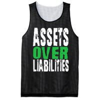 Investor Stocks Flipping Houses Assets Over Liabilities Mesh Reversible Basketball Jersey Tank