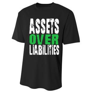 Investor Stocks Flipping Houses Assets Over Liabilities Performance Sprint T-Shirt