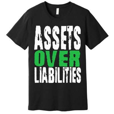 Investor Stocks Flipping Houses Assets Over Liabilities Premium T-Shirt