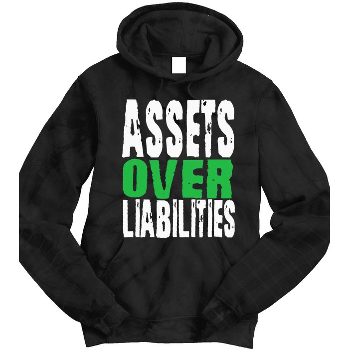 Investor Stocks Flipping Houses Assets Over Liabilities Tie Dye Hoodie