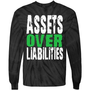 Investor Stocks Flipping Houses Assets Over Liabilities Tie-Dye Long Sleeve Shirt