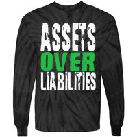 Investor Stocks Flipping Houses Assets Over Liabilities Tie-Dye Long Sleeve Shirt