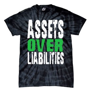 Investor Stocks Flipping Houses Assets Over Liabilities Tie-Dye T-Shirt