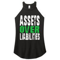 Investor Stocks Flipping Houses Assets Over Liabilities Women’s Perfect Tri Rocker Tank