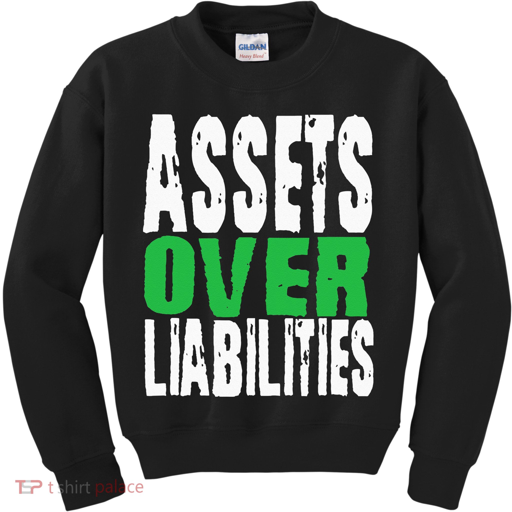 Investor Stocks Flipping Houses Assets Over Liabilities Kids Sweatshirt