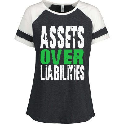 Investor Stocks Flipping Houses Assets Over Liabilities Enza Ladies Jersey Colorblock Tee