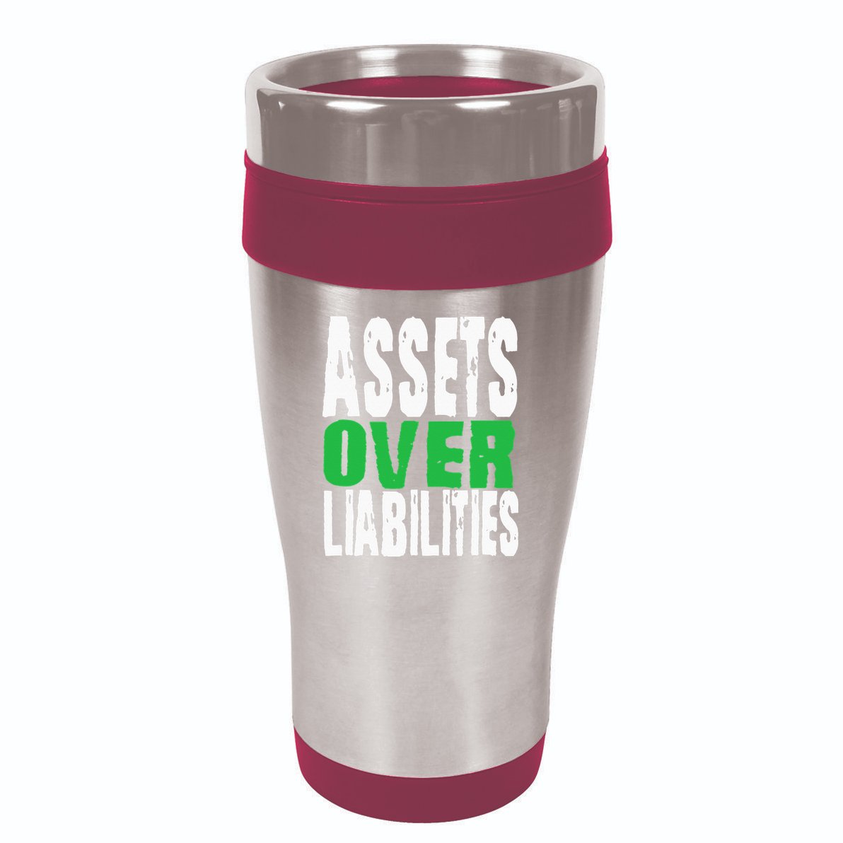 Investor Stocks Flipping Houses Assets Over Liabilities 16oz Travel Tumbler