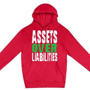 Investor Stocks Flipping Houses Assets Over Liabilities Premium Pullover Hoodie