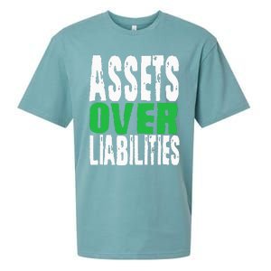 Investor Stocks Flipping Houses Assets Over Liabilities Sueded Cloud Jersey T-Shirt