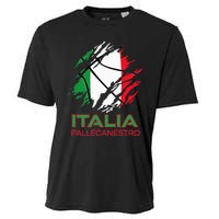 Italia Sports Fan Italian National Flag Art Italy Basketball Cooling Performance Crew T-Shirt