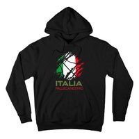 Italia Sports Fan Italian National Flag Art Italy Basketball Hoodie