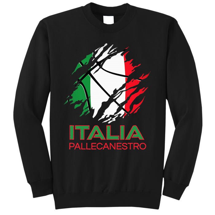 Italia Sports Fan Italian National Flag Art Italy Basketball Sweatshirt