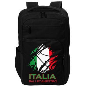 Italia Sports Fan Italian National Flag Art Italy Basketball Impact Tech Backpack