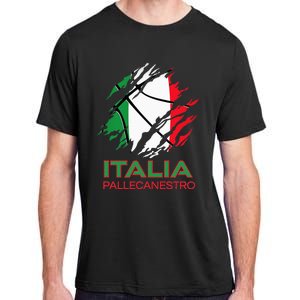 Italia Sports Fan Italian National Flag Art Italy Basketball Adult ChromaSoft Performance T-Shirt