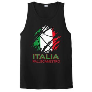 Italia Sports Fan Italian National Flag Art Italy Basketball PosiCharge Competitor Tank