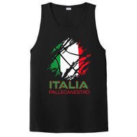 Italia Sports Fan Italian National Flag Art Italy Basketball PosiCharge Competitor Tank