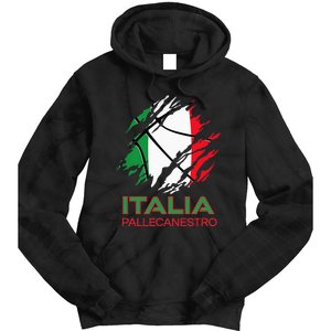 Italia Sports Fan Italian National Flag Art Italy Basketball Tie Dye Hoodie