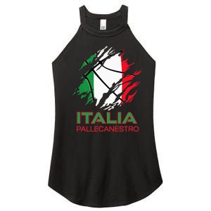 Italia Sports Fan Italian National Flag Art Italy Basketball Women's Perfect Tri Rocker Tank