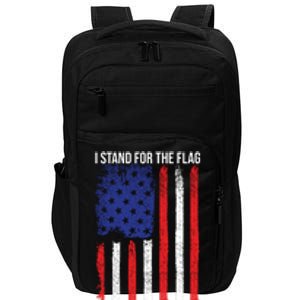 I Stand For The Flag I Kneel For The Fallen Usa Impact Tech Backpack