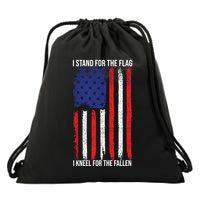 I Stand For The Flag I Kneel For The Fallen Usa Drawstring Bag