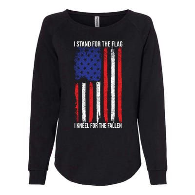 I Stand For The Flag I Kneel For The Fallen Usa Womens California Wash Sweatshirt