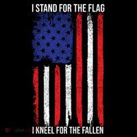 I Stand For The Flag I Kneel For The Fallen Usa Zip Tote Bag