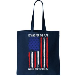 I Stand For The Flag I Kneel For The Fallen Usa Tote Bag