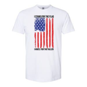 I Stand For The Flag I Kneel For The Fallen Usa Softstyle CVC T-Shirt