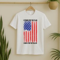 I Stand For The Flag I Kneel For The Fallen Usa T-Shirt