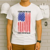 I Stand For The Flag I Kneel For The Fallen Usa T-Shirt