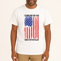 I Stand For The Flag I Kneel For The Fallen Usa Tall T-Shirt