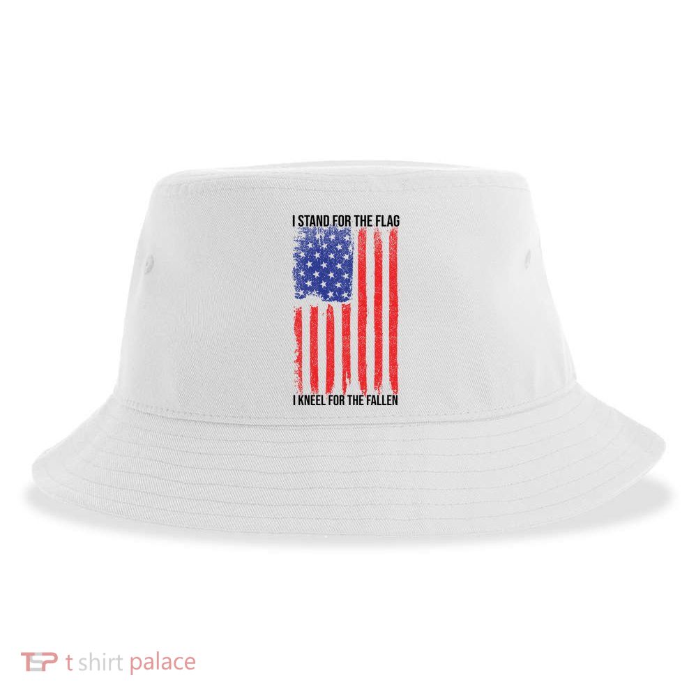 I Stand For The Flag I Kneel For The Fallen Usa Sustainable Bucket Hat