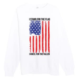 I Stand For The Flag I Kneel For The Fallen Usa Premium Crewneck Sweatshirt