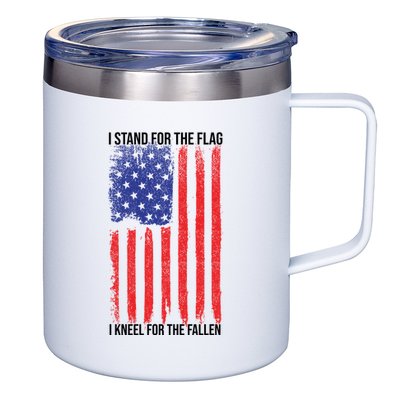 I Stand For The Flag I Kneel For The Fallen Usa 12oz Stainless Steel Coffee Mug