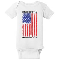 I Stand For The Flag I Kneel For The Fallen Usa Baby Bodysuit