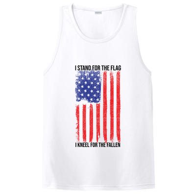 I Stand For The Flag I Kneel For The Fallen Usa PosiCharge Competitor Tank