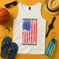 I Stand For The Flag I Kneel For The Fallen Usa Tank Top