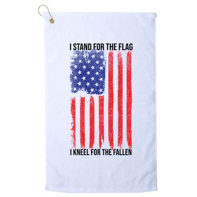 I Stand For The Flag I Kneel For The Fallen Usa Golf Towel