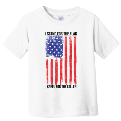 I Stand For The Flag I Kneel For The Fallen Usa Toddler T-Shirt
